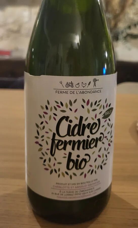 Cidre brut bio 75cl