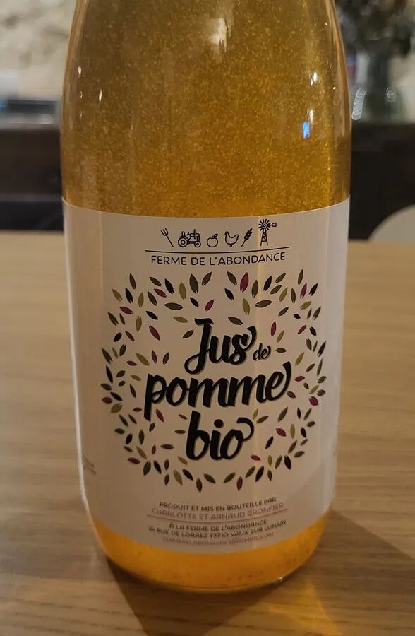 Jus de pomme bio 1l